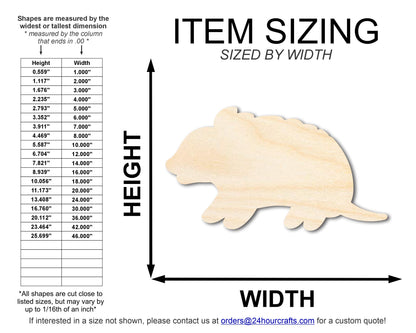 Unfinished Wood Armadillo Shape | DIY Craft Cutout | up to 46" DIY
