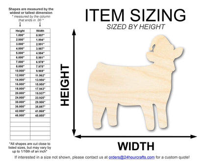 Unfinished Wood Cow With Santa Hat Shape | DIY Craft Cutout | up to 46" DIY