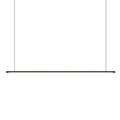 DecorBites™ Sleek LED Pendant Lamp for Kitchen Bar Island - Minimalist Thin Rod Design, Metal Construction, Black Finish