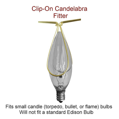 4"W x 4"H Down White Clip-on Sconce Half-Shell Lampshade