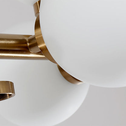 DecorBites™ Modern Gold Island Pendant Lighting with 16 Lights - Spherical Glass Ceiling Light for Living Room