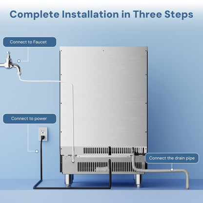 265LBS Freestanding Commercial Ice Maker