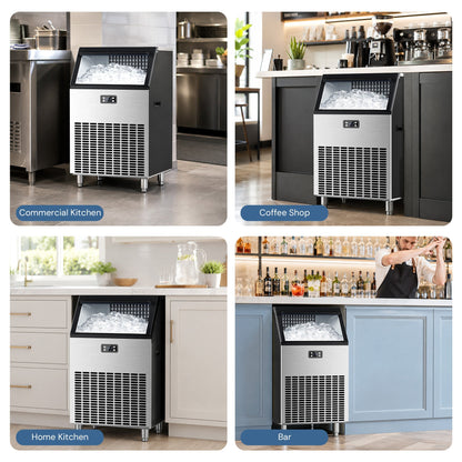 200LBS Freestanding Commercial Ice Maker Z5895