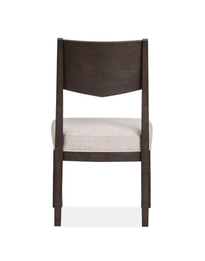 Tauren - Upholstered Side Chair With Solid Back (Set of 2) - Coffee Bean
