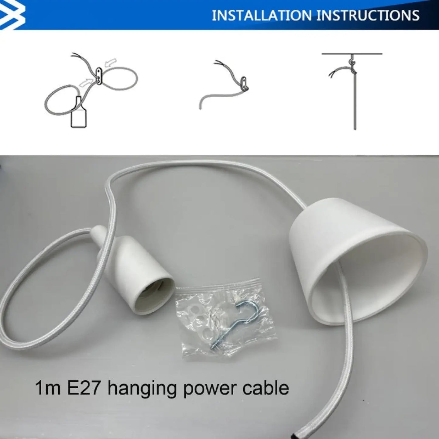 26CM Remote Control LED Light and Fan - Ceiling Fan with E27 Lamp
