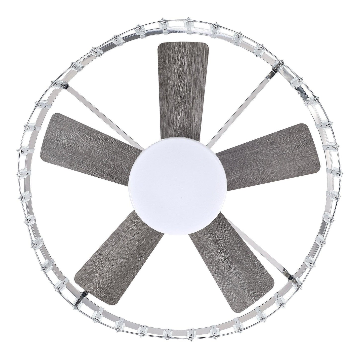 27" Modern DC Motor Brushed Nickel Flush Mount Reversible Ceiling Fan with Lighting and Remote Control