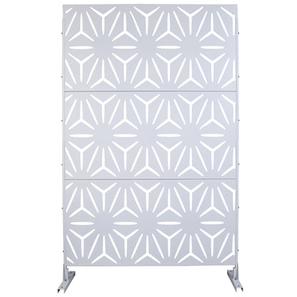 Outdoor & Indoor Metal Privacy Screen, Freestanding Decorative Panels