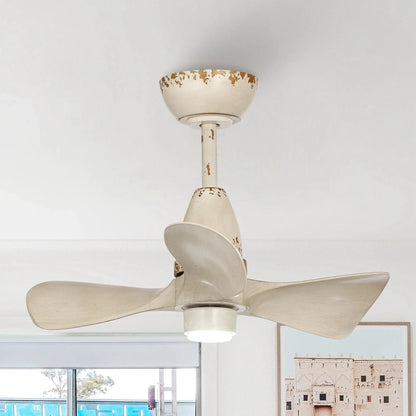28" Kwang Farmhouse DC Motor Downrod Mount Reversible Ceiling Fan with LED Lighting and Remote Control