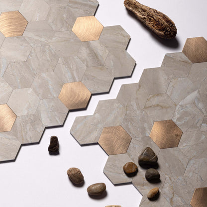 Hexagon Stick Wall Tiles