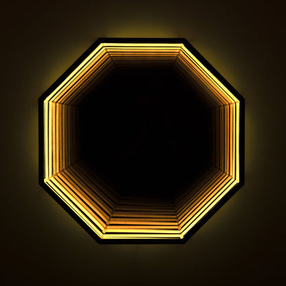 3D Octagon Mirror Light