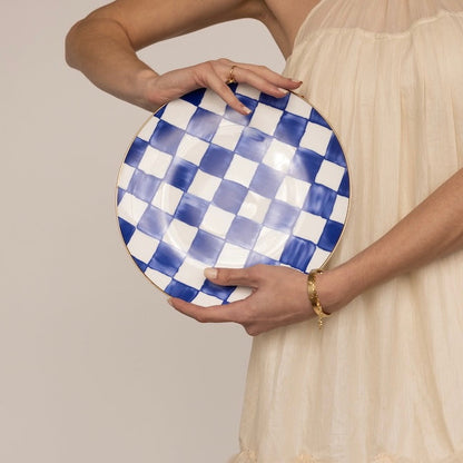 Royal Blue Plate Set