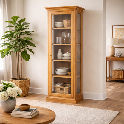 Teak Indoor Display Cabinet - 28"