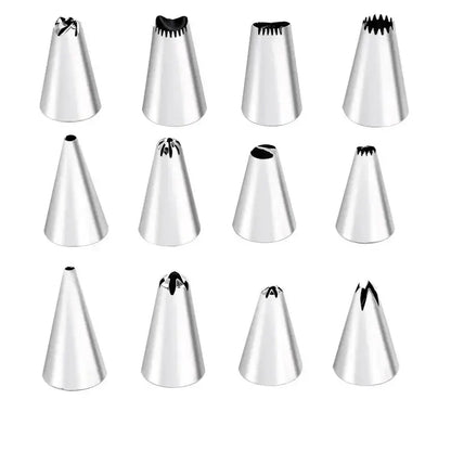 29-piece stainless steel cream puff nozzles set kitchen piping tools