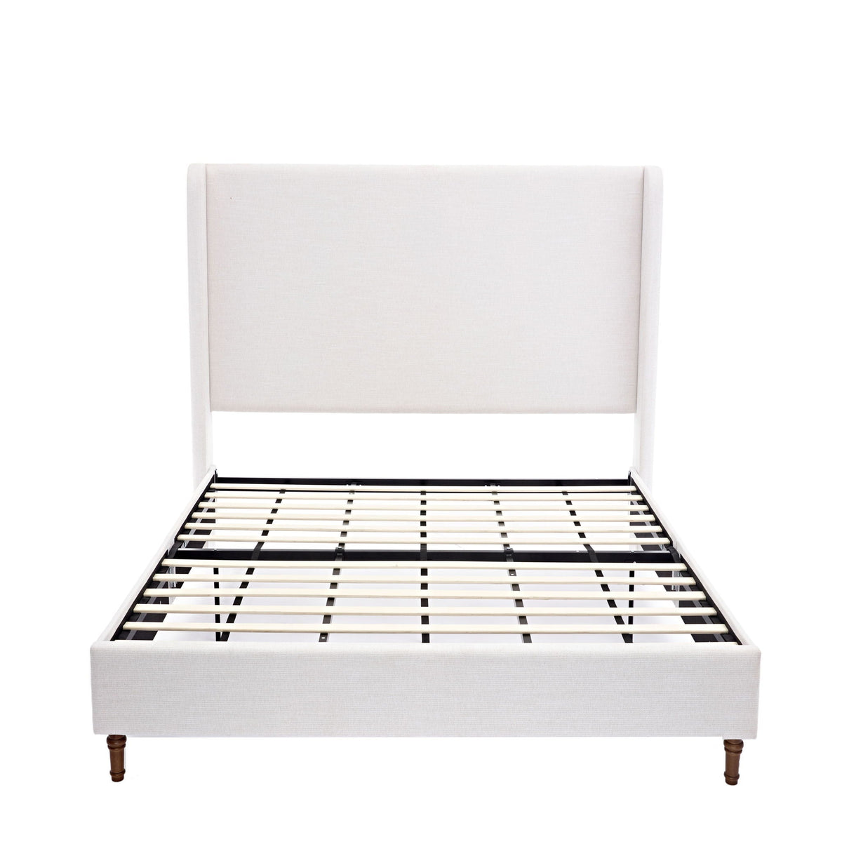 Harper - Tall Headboard Upholstered Bed / High Headboard / Elegant Simplicity / No Box Spring Needed