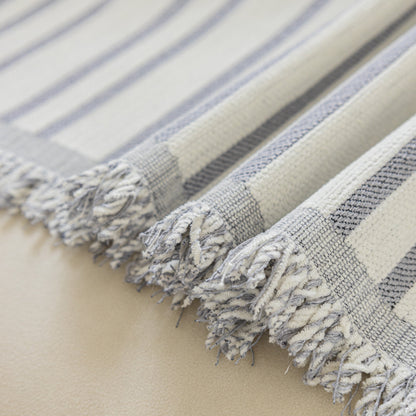 Boho Striped Jacquard Throw Sofa Slipcover Chenille Sofa Throws for Couches for Pets Kids Home Decor