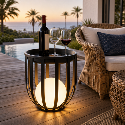 Outdoor Solar Power LED Plant Stand