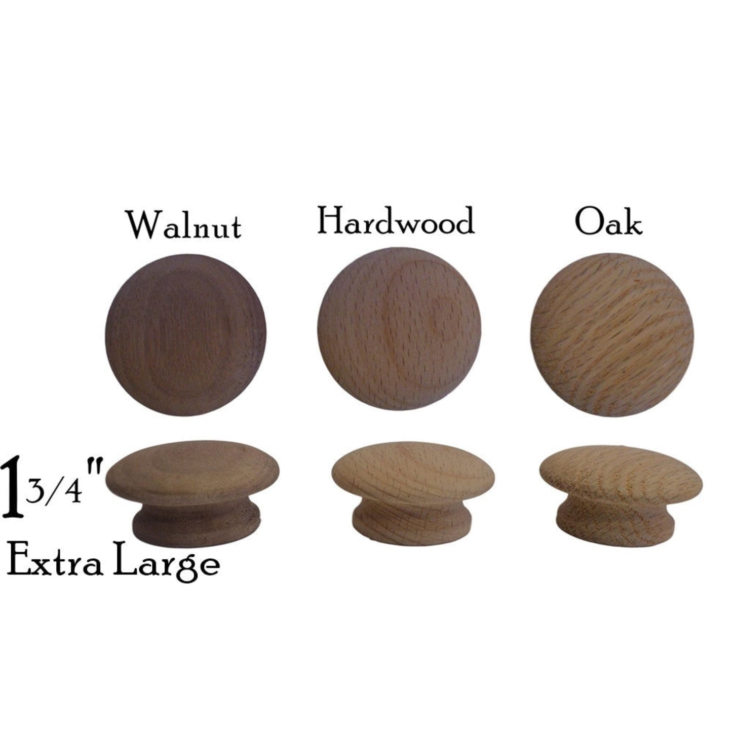 Wood Knob, Round