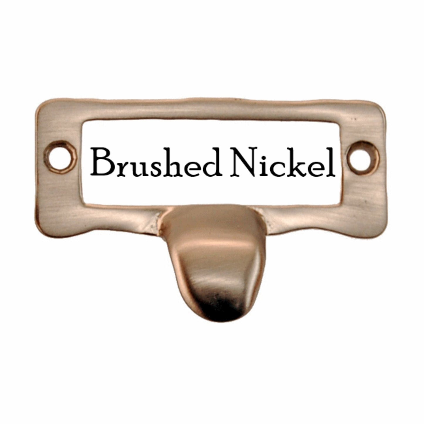 Solid Brass Card Holder w/ Pull