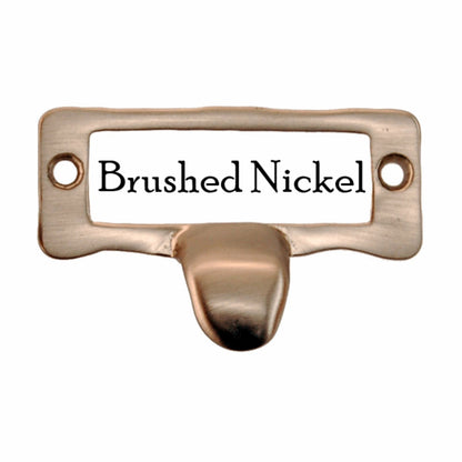 Solid Brass Card Holder w/ Pull