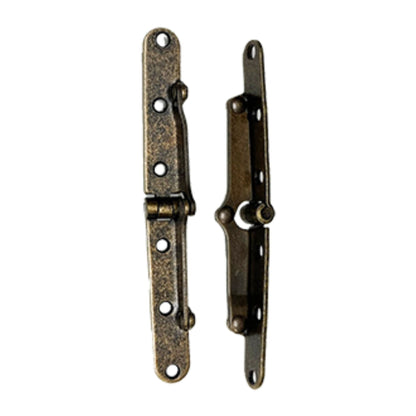 Antique Brass Plated Drop Front Desk Hinge Pair: Timeless Durability and Style