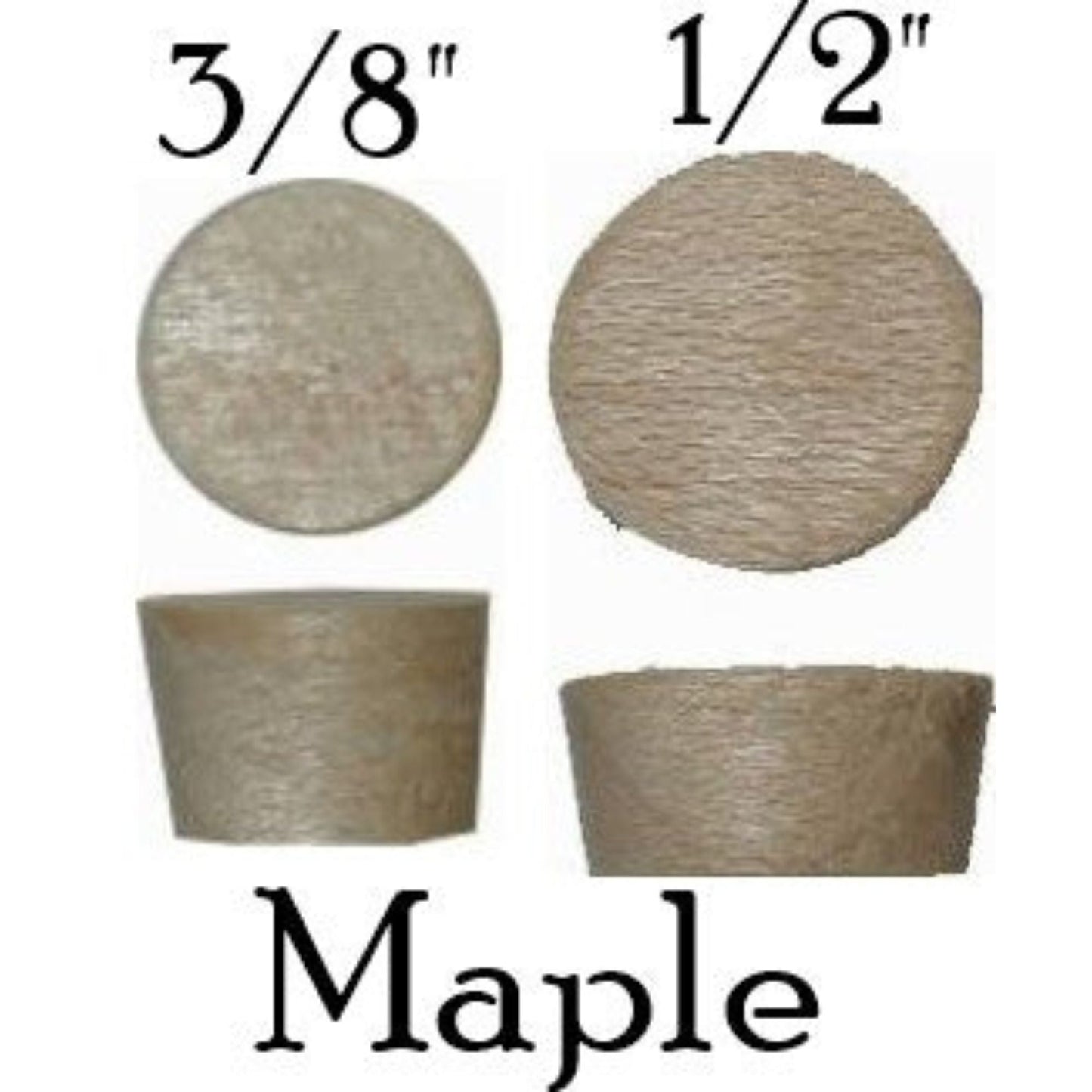 Wood Plugs, Side Grain