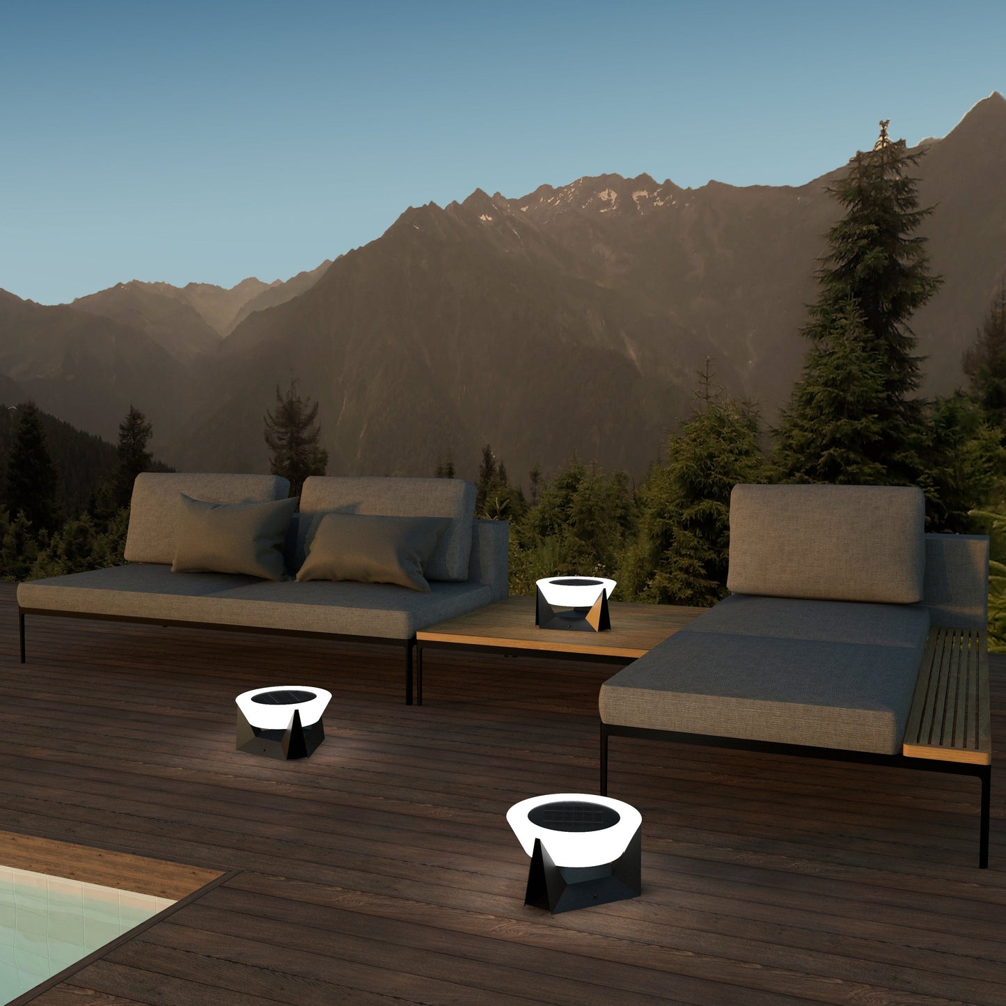 Solar Glow Outdoor Lamp