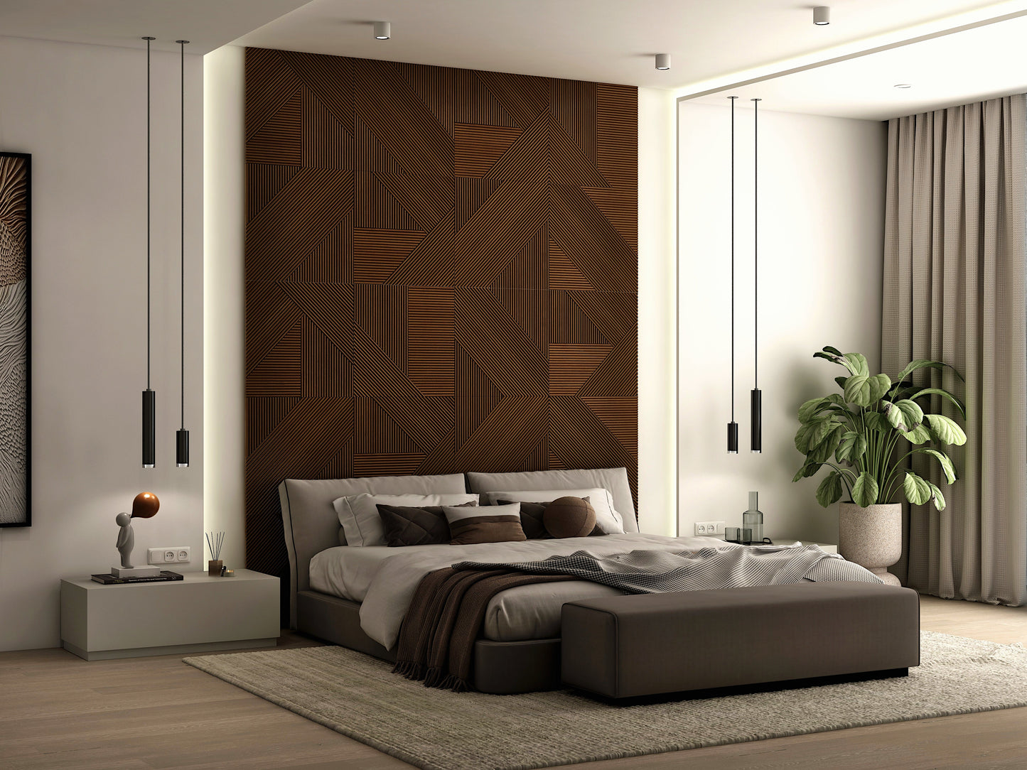 Modern Solid Wood Panel