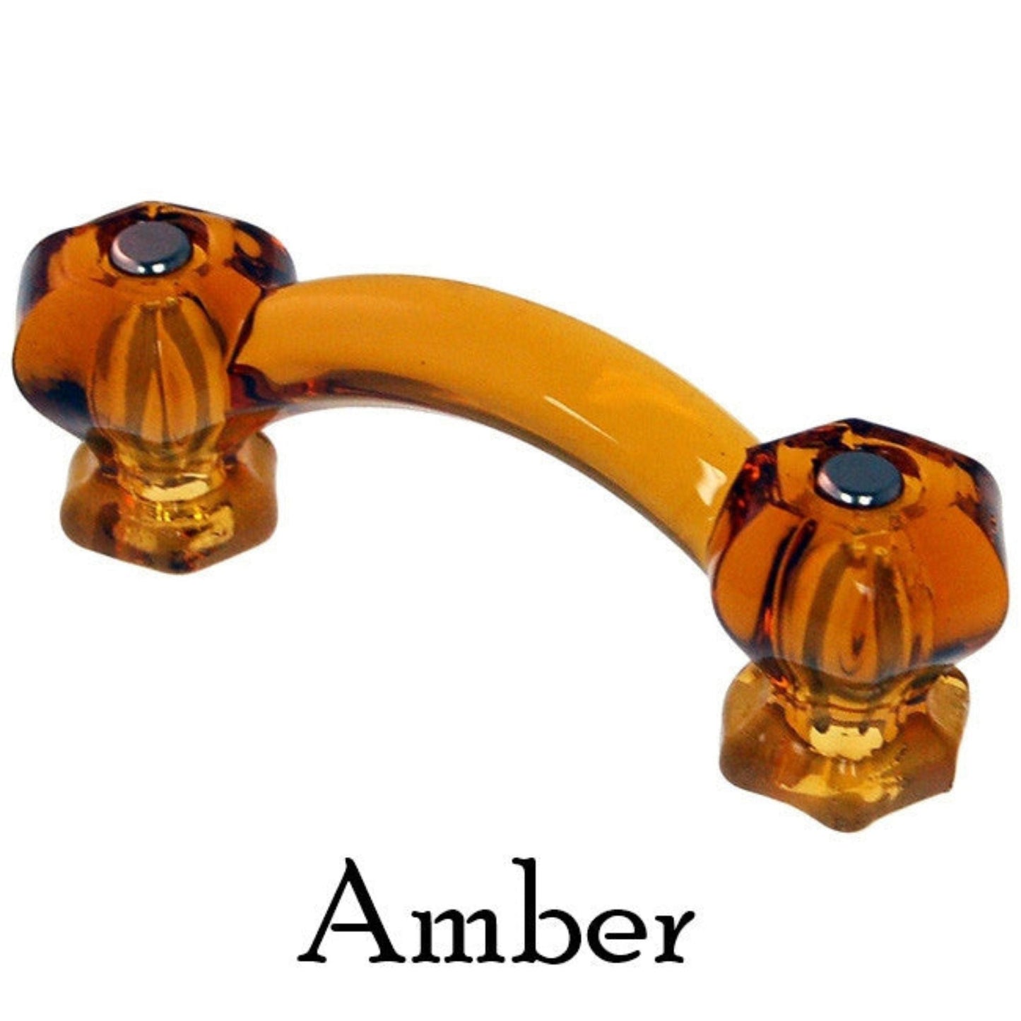 Colorful Glass Handle, Hexagon