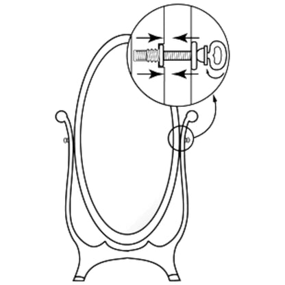 Cheval Mirror Mounting Hinges