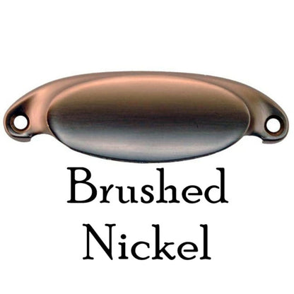 Classic Bin Pull Solid Brass with Elegant Rounded Design Available in 4 Finishes Includes Mounting Hardware