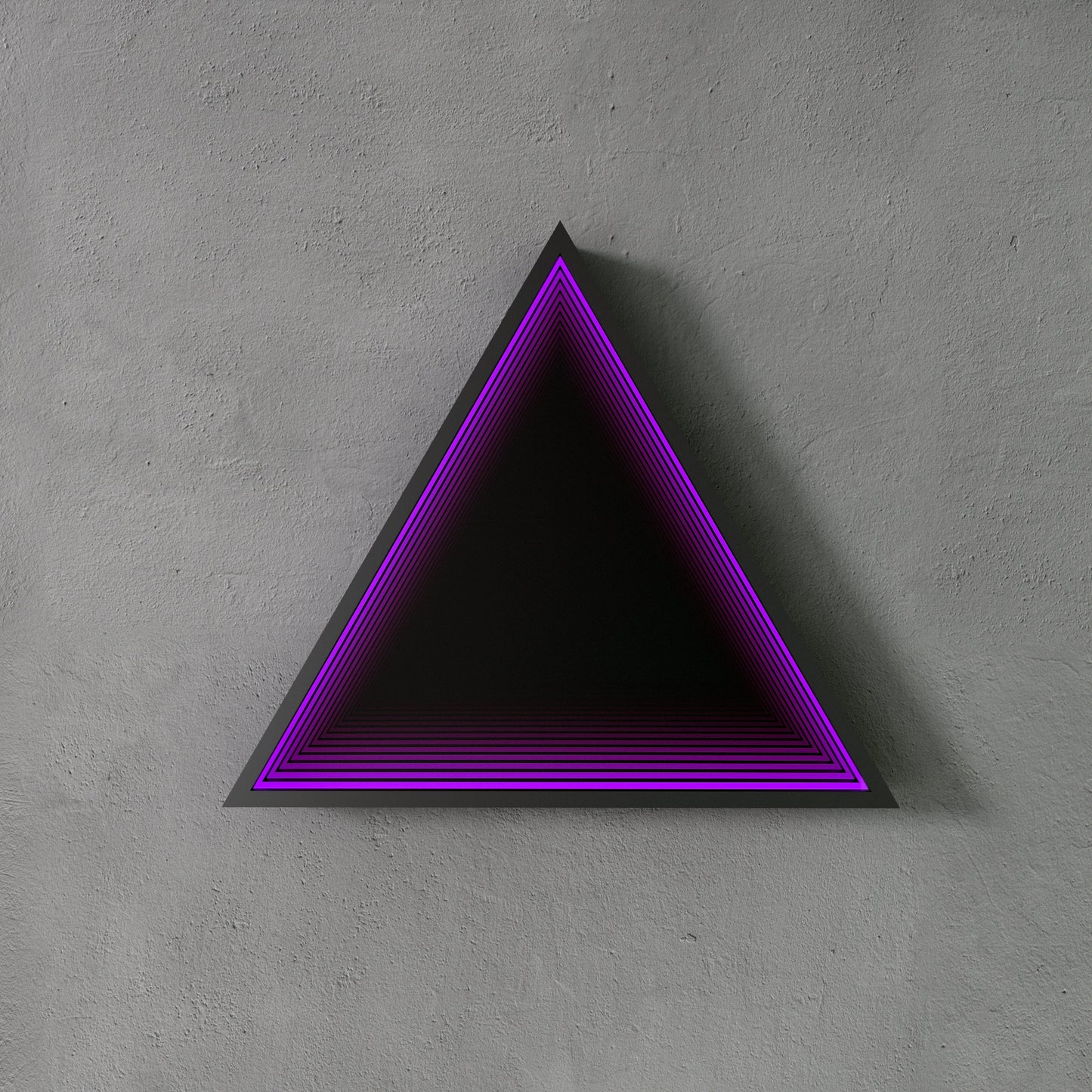 3D Triangle Mirror Light