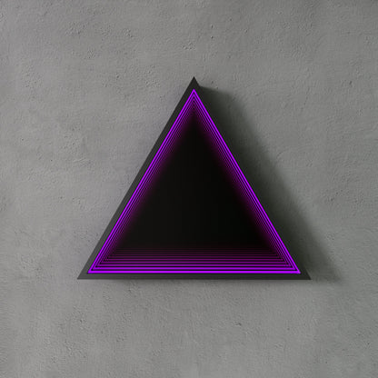 3D Triangle Mirror Light