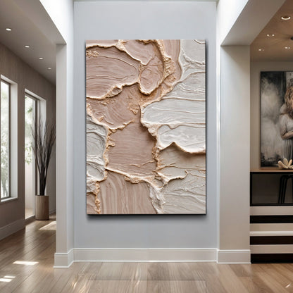 Ivory Minimalist Abstract Wall Art