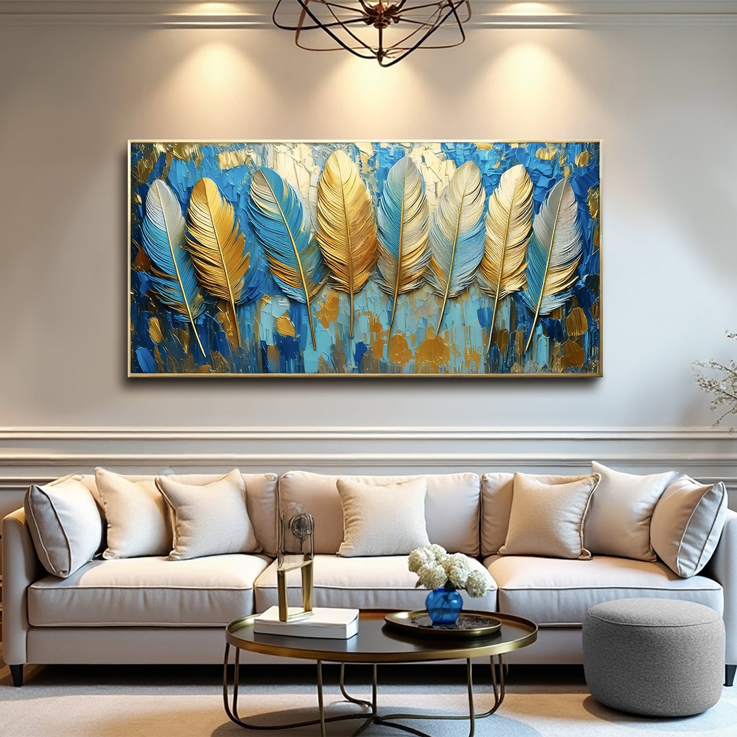Confetti Sky Impasto Wall Art
