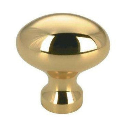 Oval Solid Brass Knob