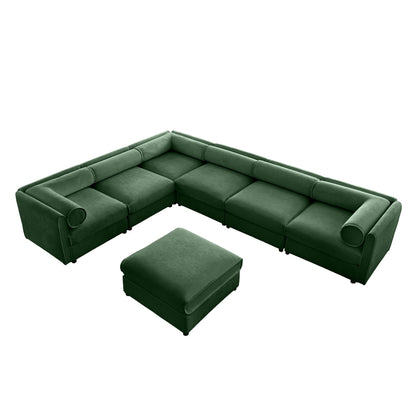 Contemporary Elegant Sofa With Storage And Ottoman