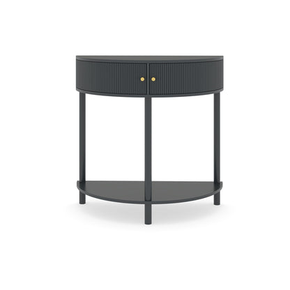 Demi Lune - Console Table With 2 Storage Drawers