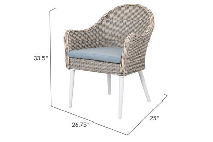 2 Allux Wicker Dining Chair