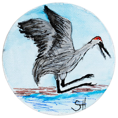 Crane Magnet | Multiple Designs | Hand-Painted | Sheryll Hickman Art