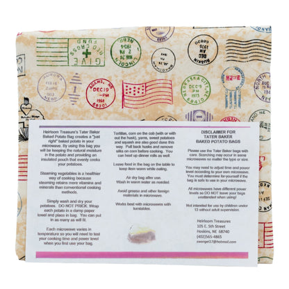 Tater Baker Baked Potato Microwave Bag | Nebraska Designs | Heirloom Treasures