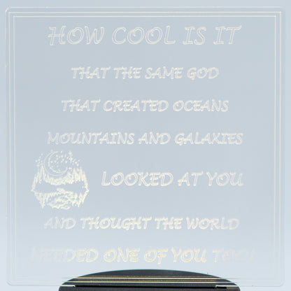 Inspirational LED Lighted Plaque | Multiple Sayings | Glowing Creation
