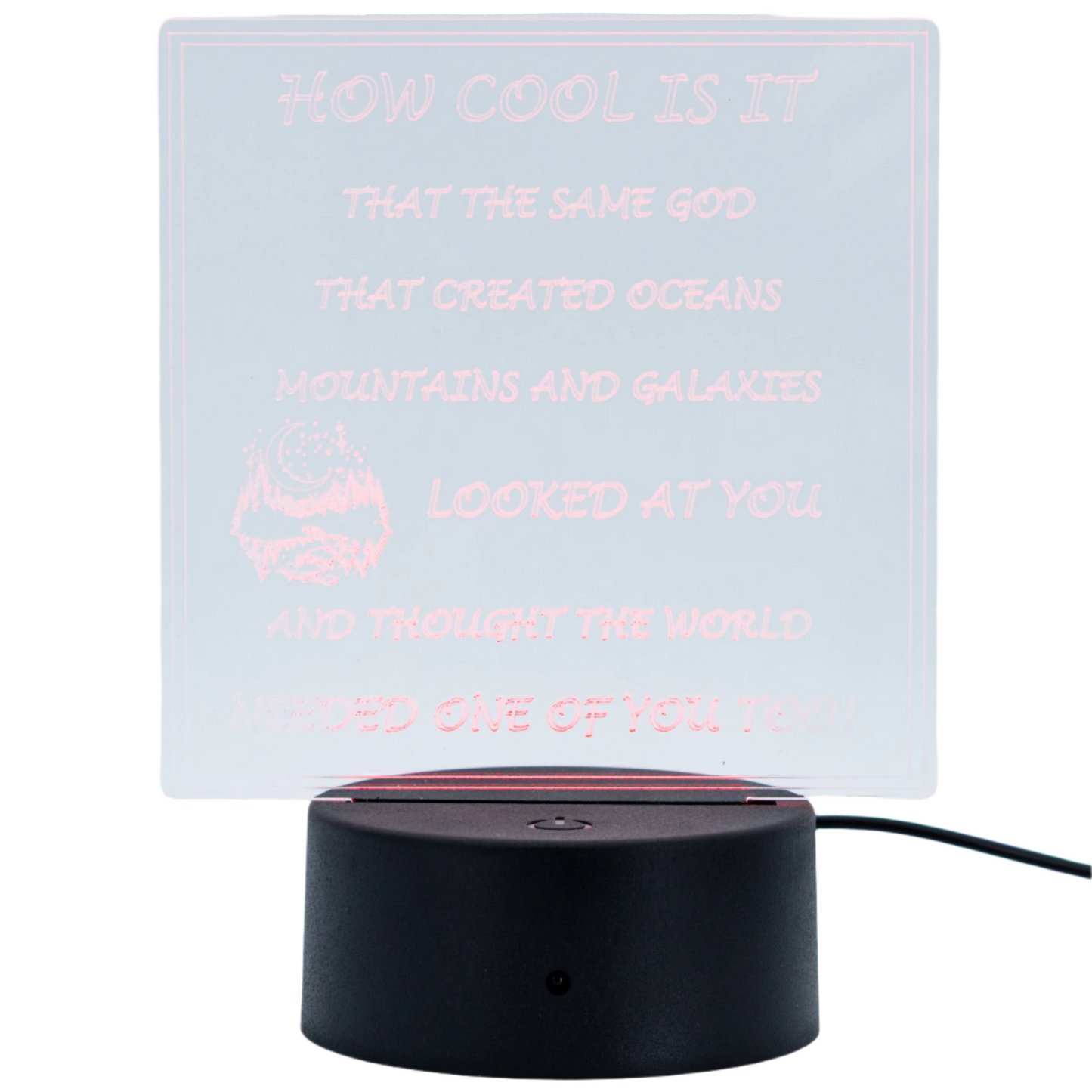 Customizable LED Lighted Plaque | Create Your Own Saying | Glowing Creation