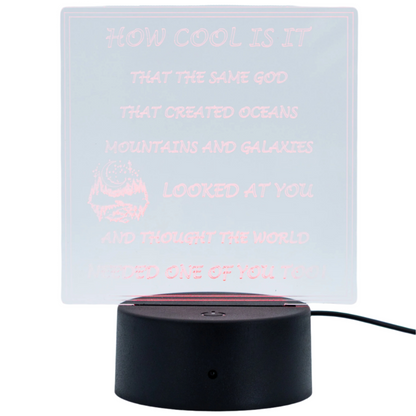 Customizable LED Lighted Plaque | Create Your Own Saying | Glowing Creation