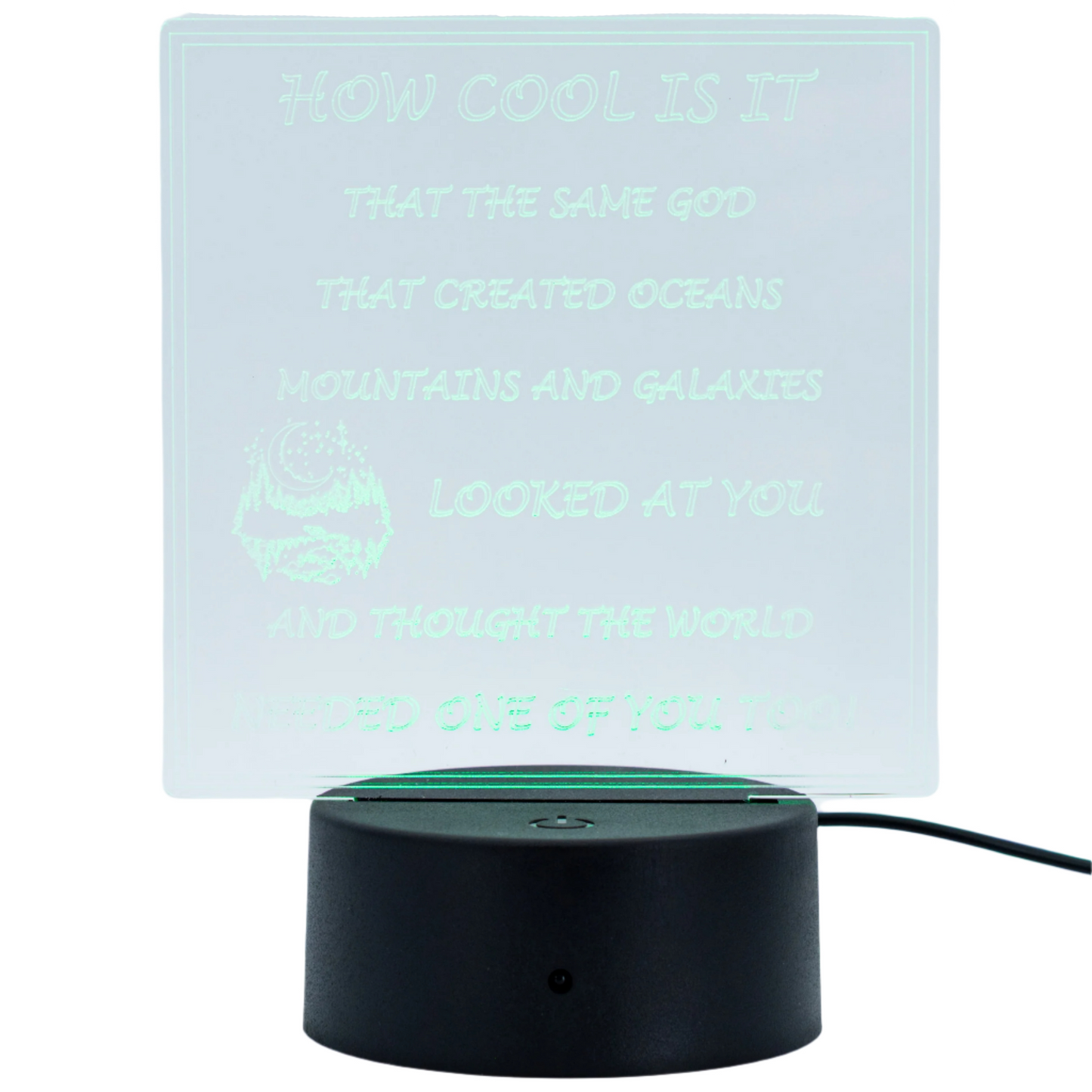 Customizable LED Lighted Plaque | Create Your Own Saying | Glowing Creation