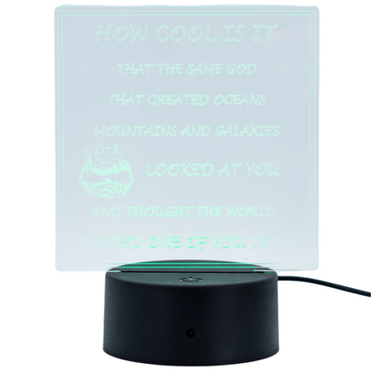 Customizable LED Lighted Plaque | Create Your Own Saying | Glowing Creation