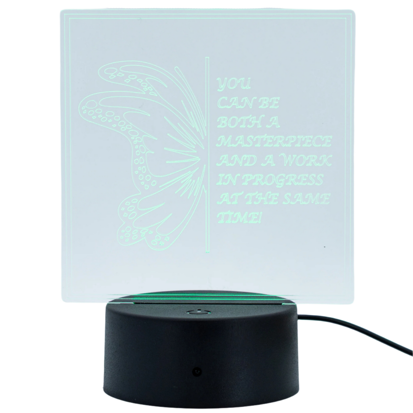 Customizable LED Lighted Plaque | Create Your Own Saying | Glowing Creation