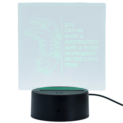 Customizable LED Lighted Plaque | Create Your Own Saying | Glowing Creation