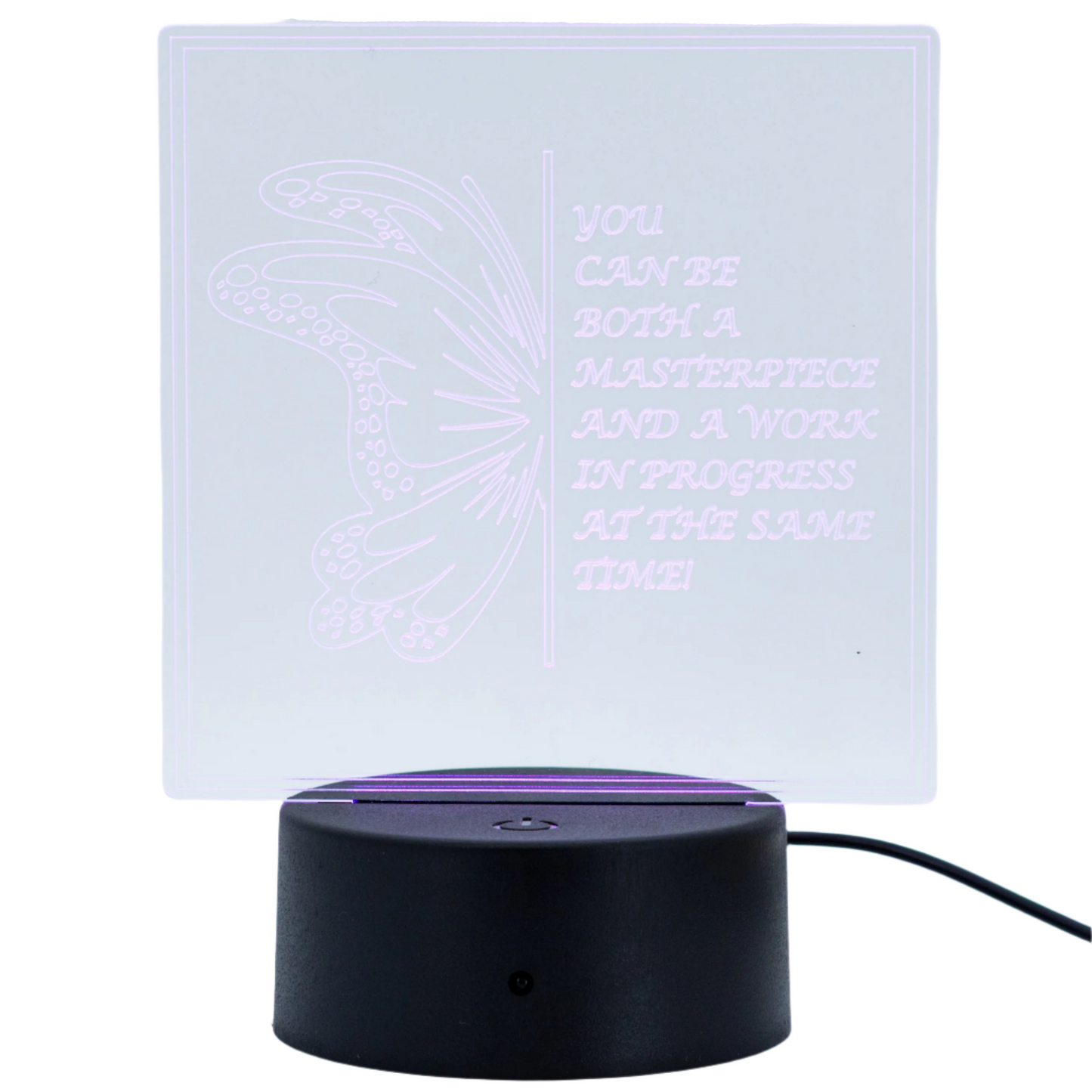 Inspirational LED Lighted Plaque | Multiple Sayings | Glowing Creation