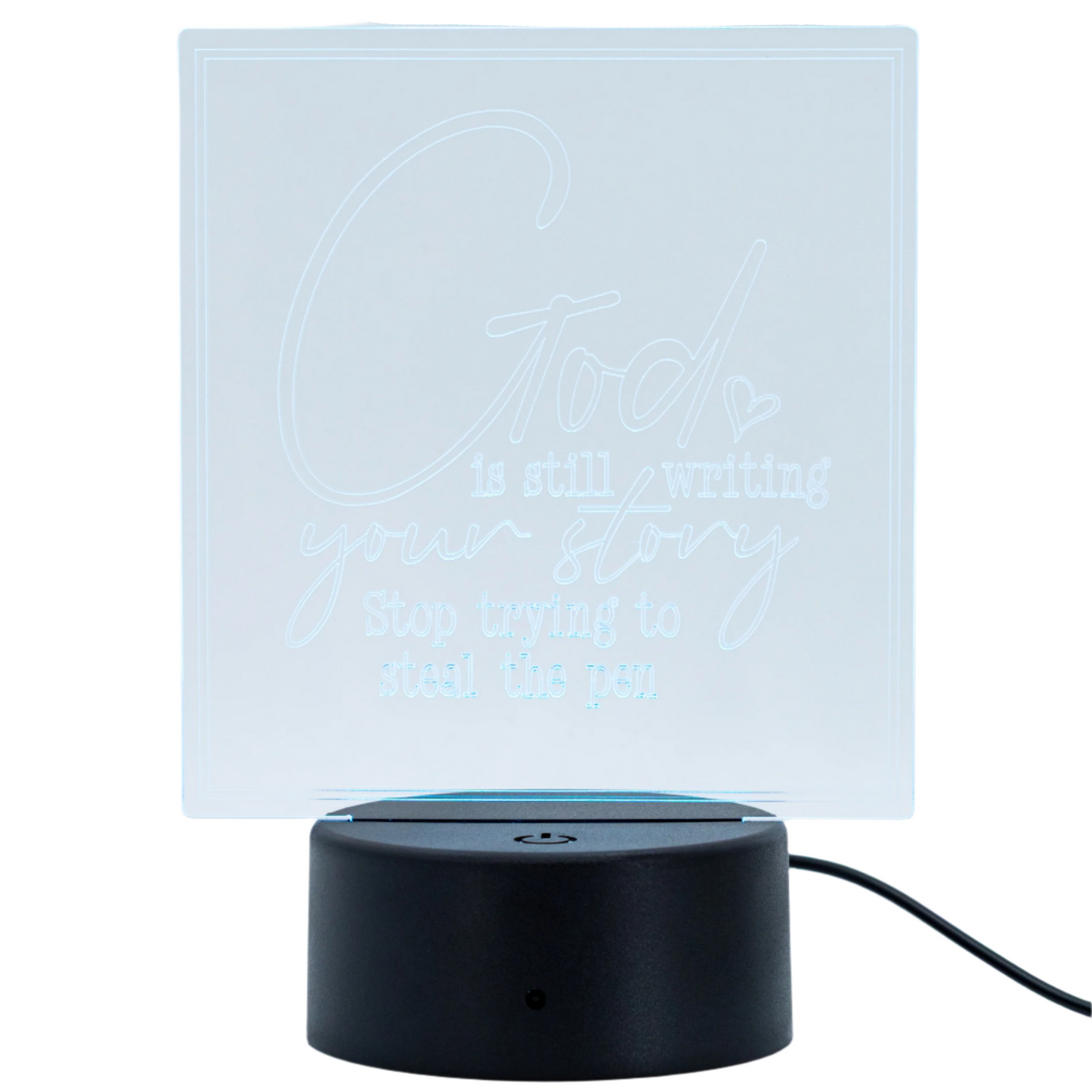 Inspirational LED Lighted Plaque | Multiple Sayings | Glowing Creation