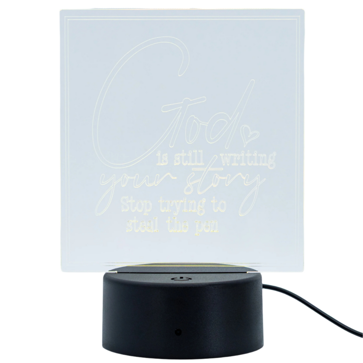 Customizable LED Lighted Plaque | Create Your Own Saying | Glowing Creation